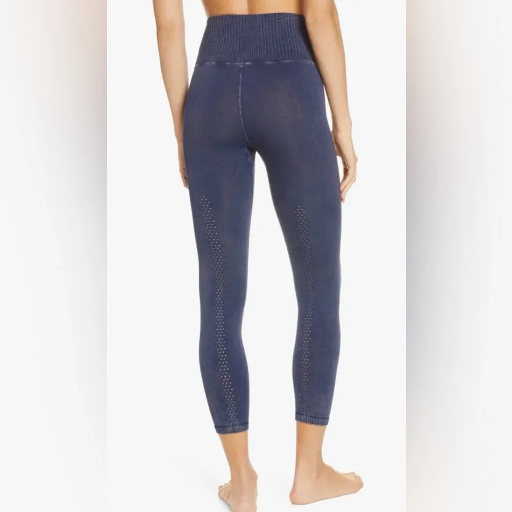 Free People $126 FP Movement Good Karma Deep Navy Blue Sports Bra‎ Leggings Set